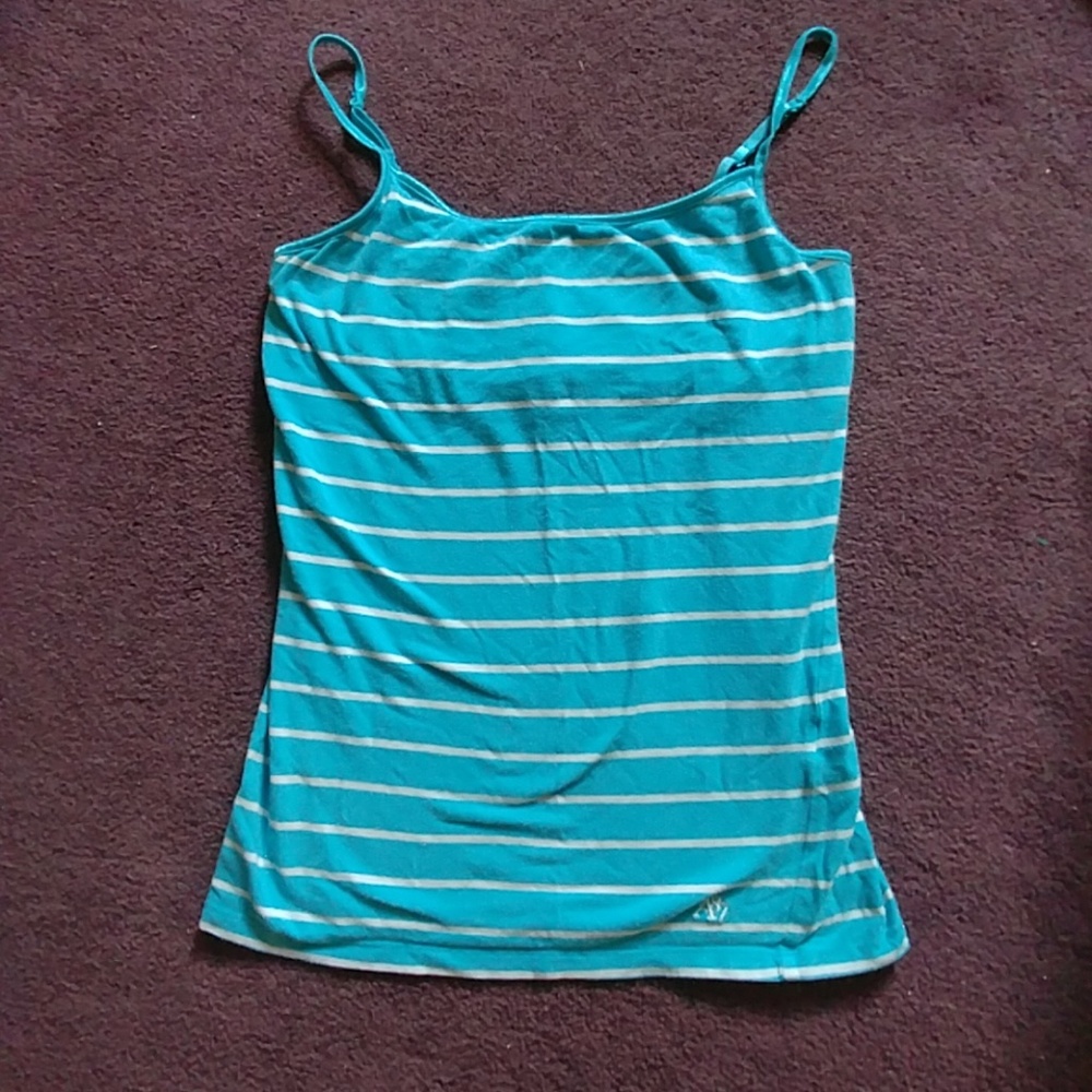 Blue/white cami
